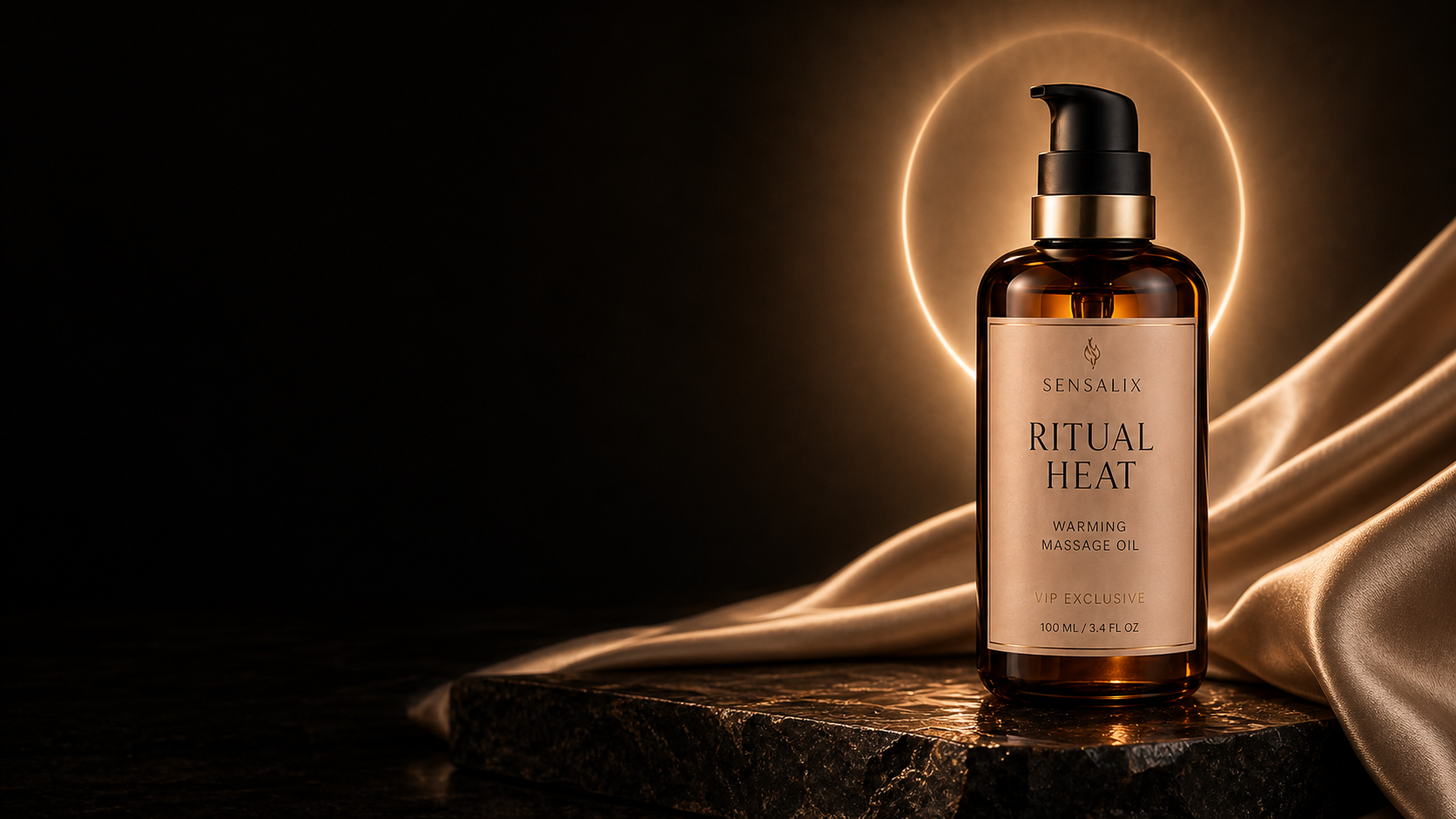 Sensalix Ritual Heat hero - warming massage oil